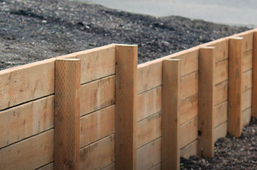 Retaining walls and structural landscaping services.